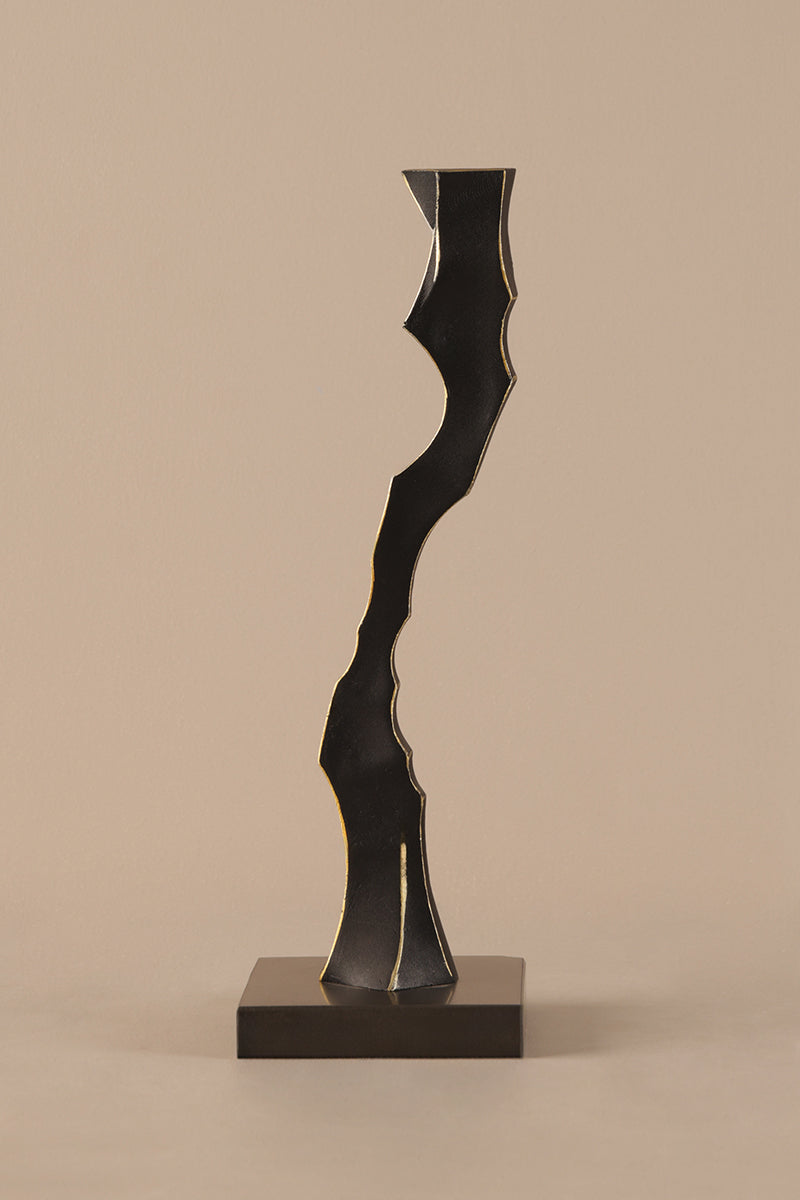 Nero Matte Black Candle Holder - B