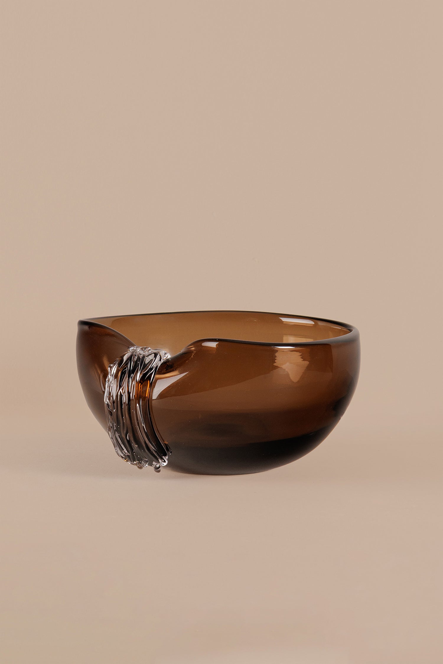 Icy Concave Brown Glassware Decor - C