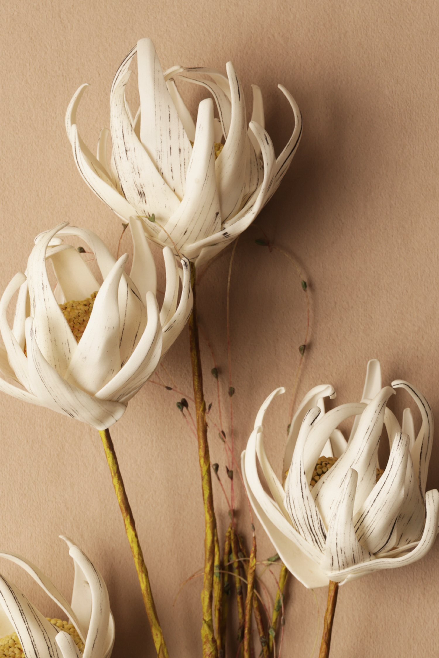 Autumn Orchid Faux Floral Branch