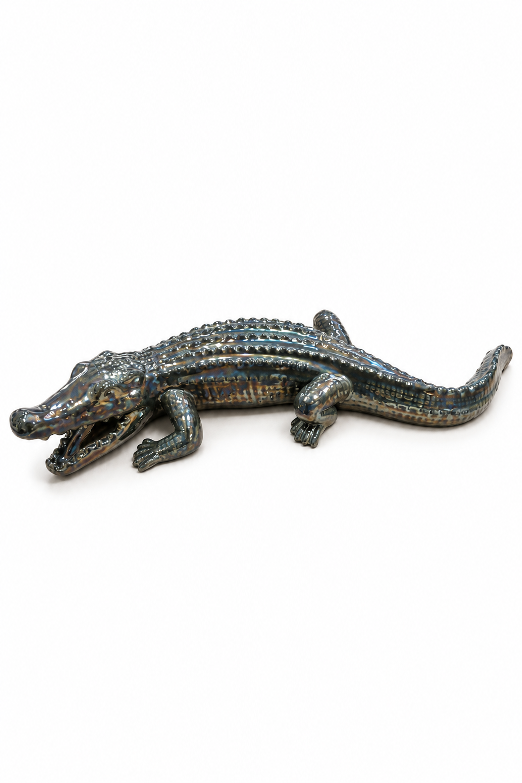Crocodile Sculptural Decorative Accent