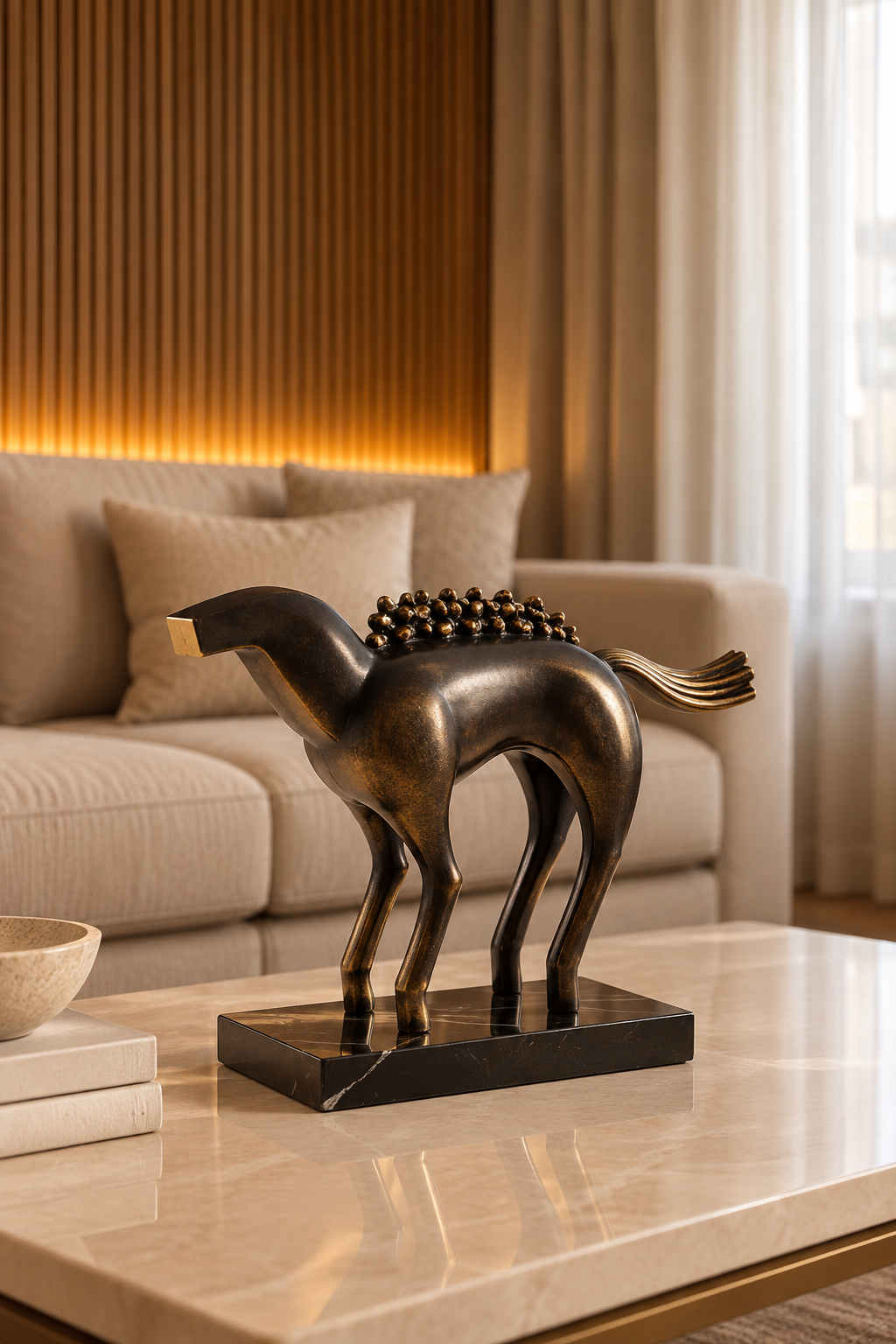 Bronze Equestrian Horse Sculpture