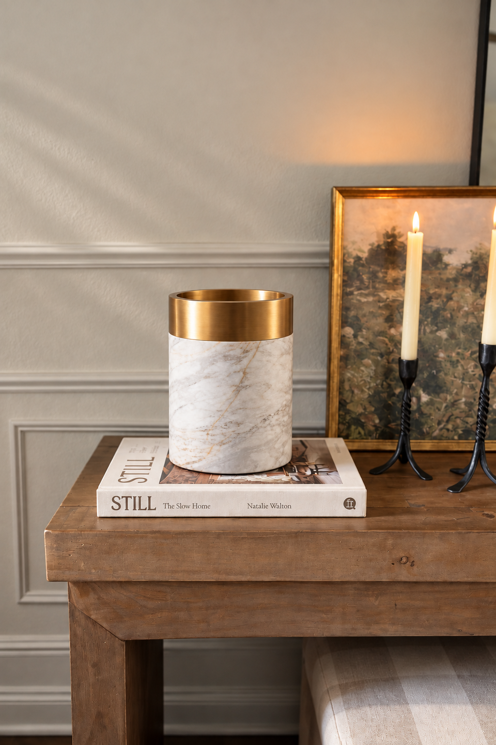 Marble & Gold Decorative Holder