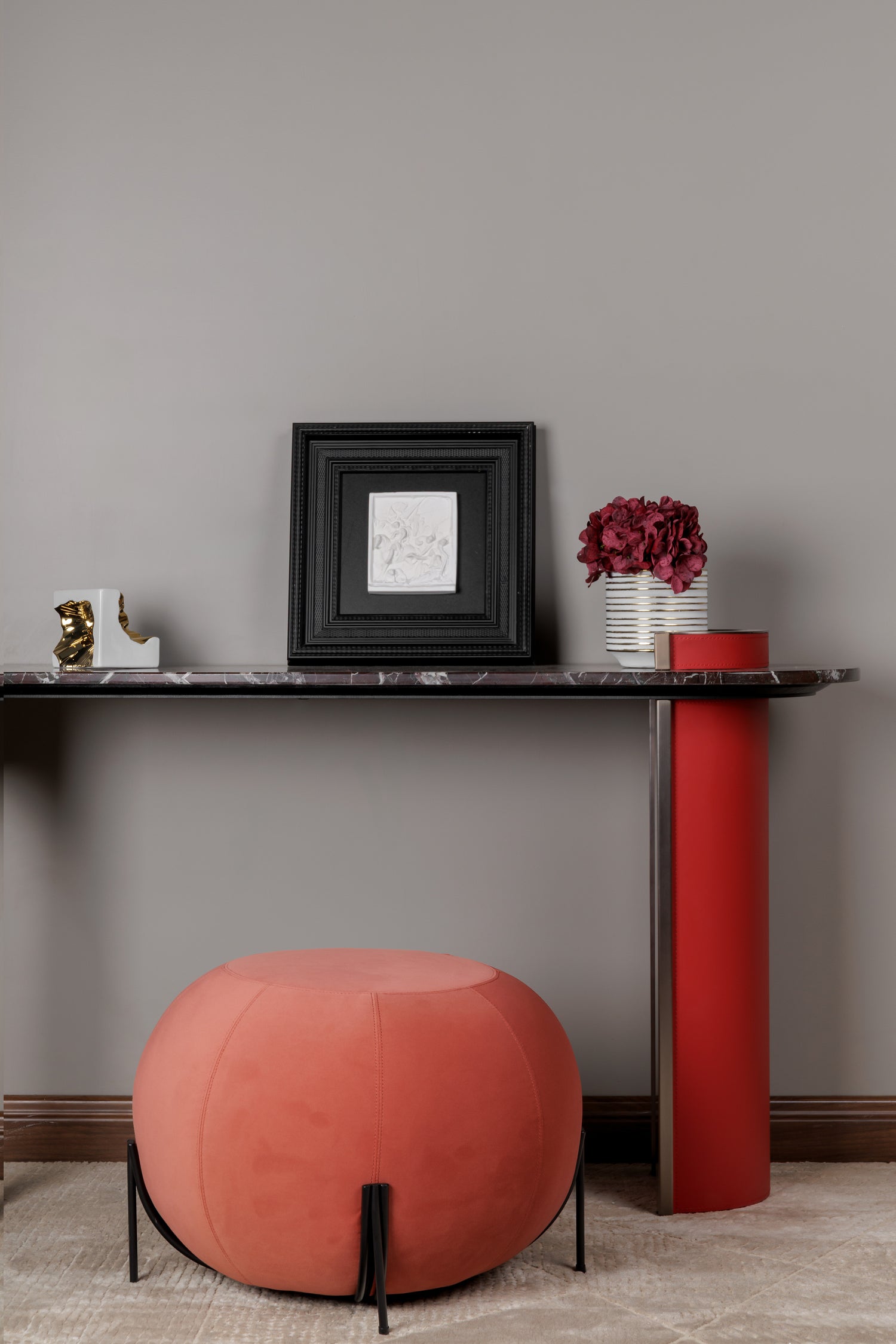 PUFF FABRIC VIVA RED