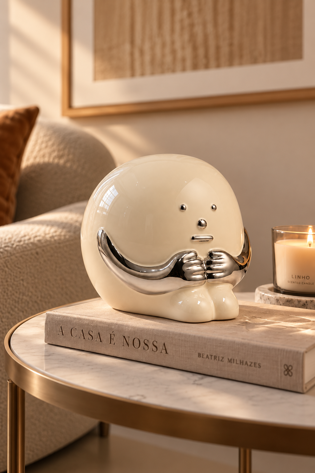 Silver Embrace Figurine