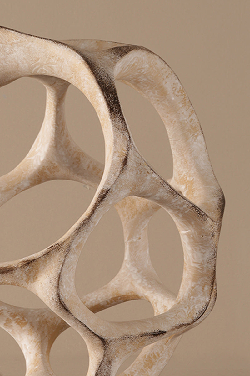 Modern abstract hollow vase with organic design