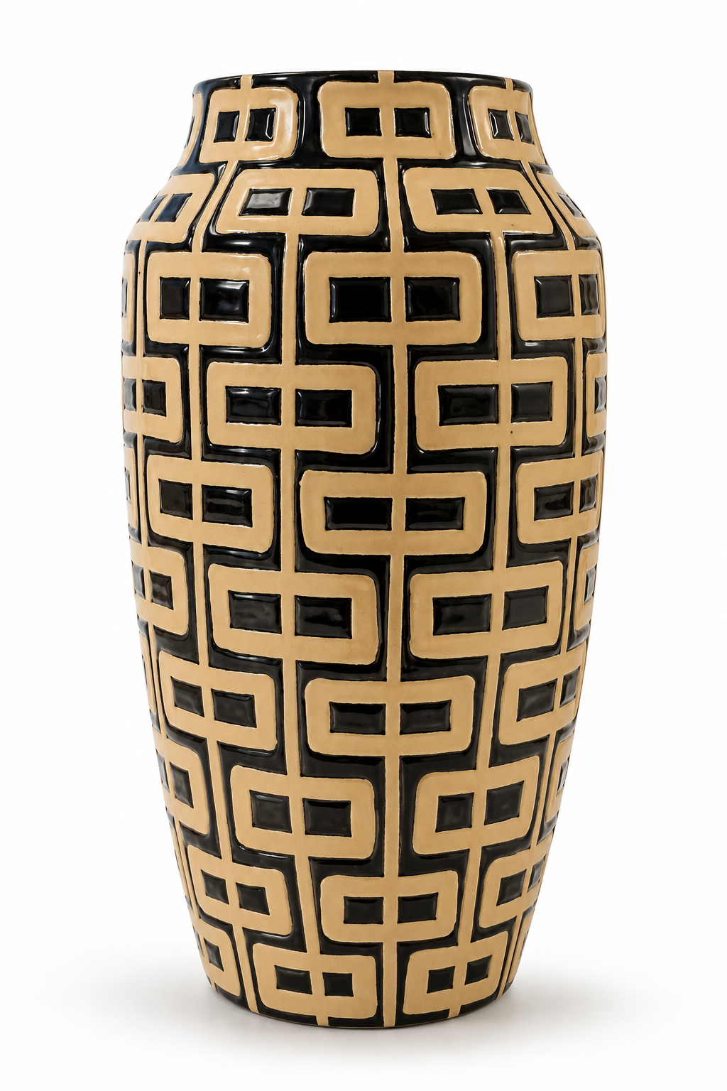Geometric Monochrome Vase