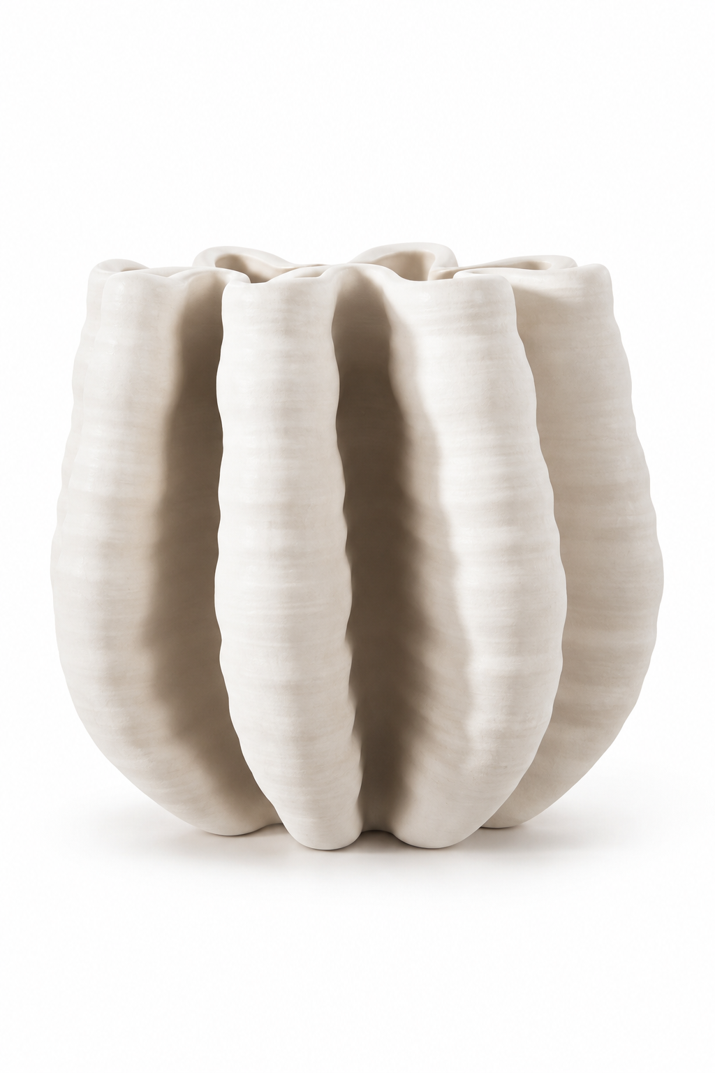 Sculpted Ripple Vase