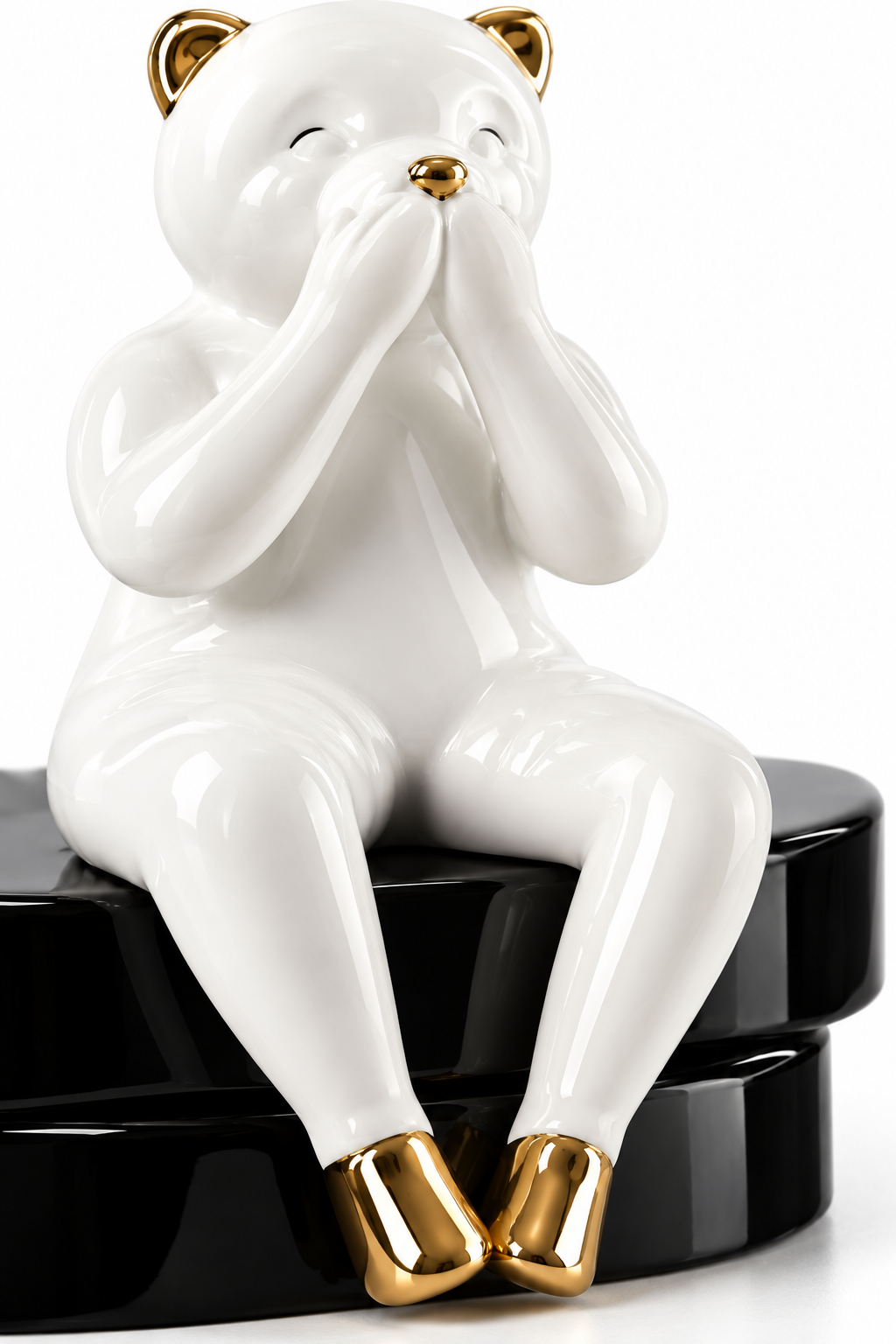 Contemplative Monkey Decorative Sculpture