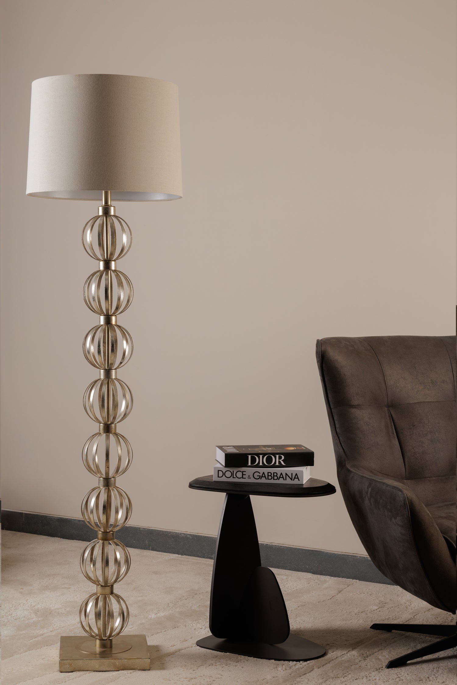 Massoud Silver Floor Lamp