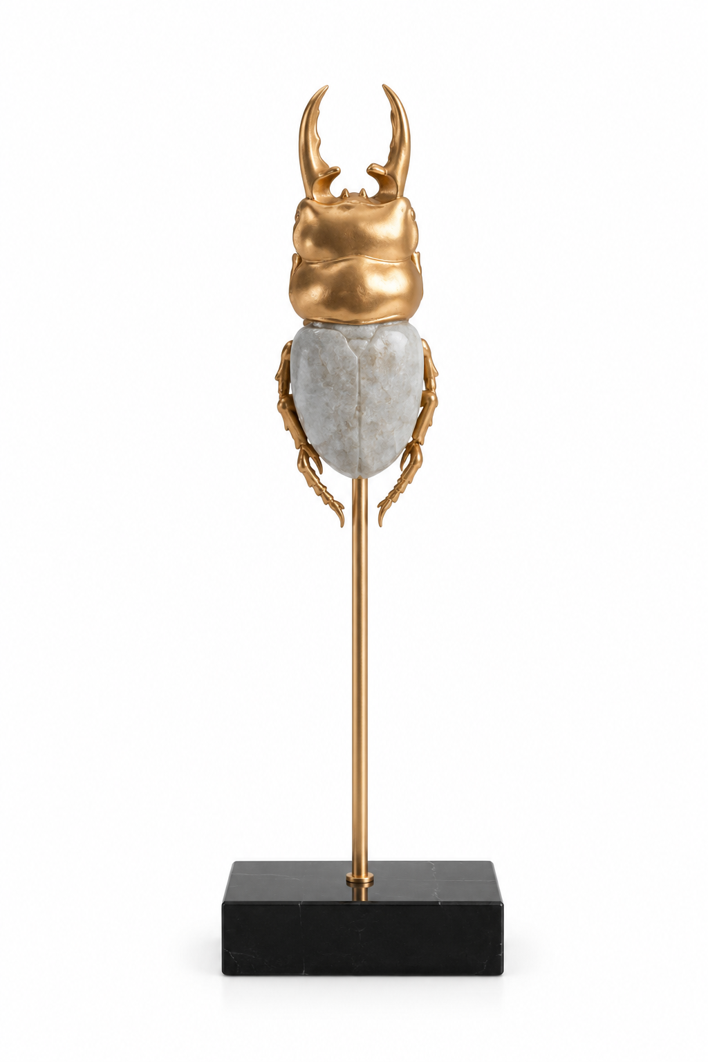 Crystal Scarab Sculpture