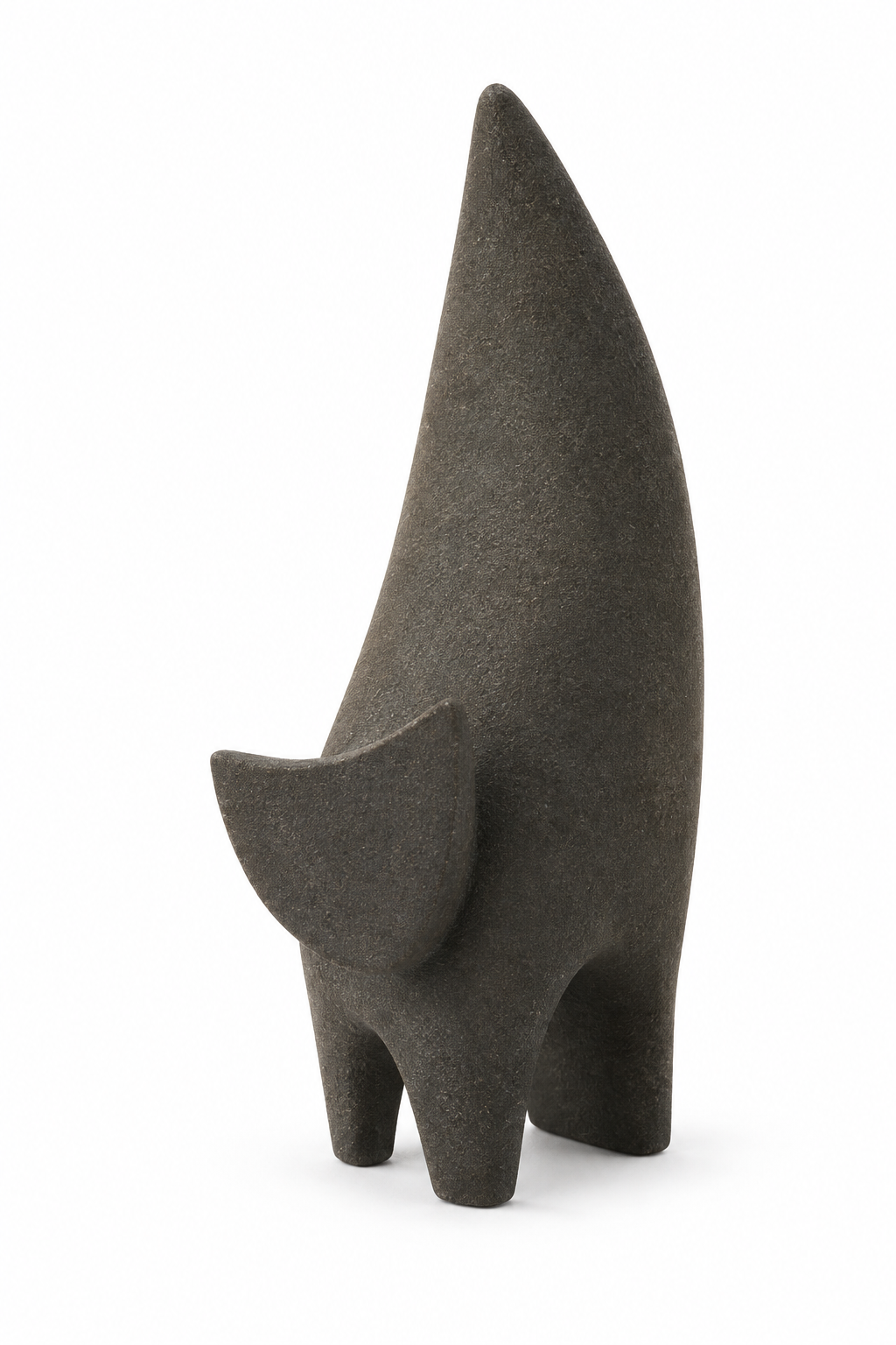 Obsidian Arc Abstract Sculpture