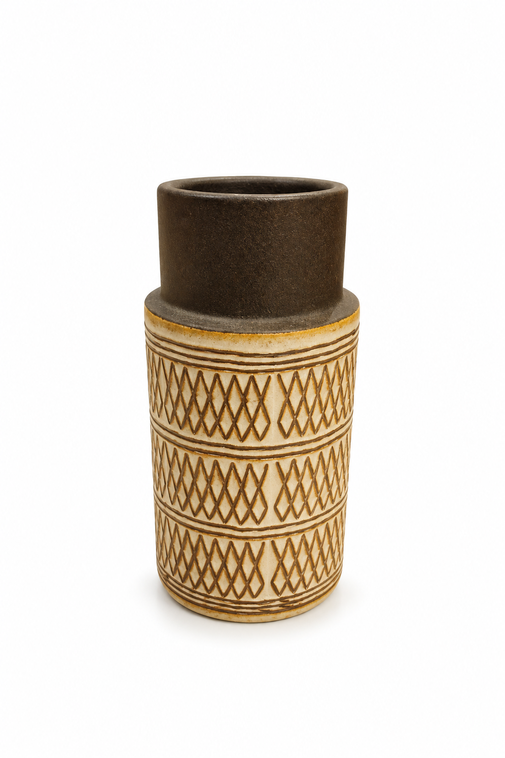 Textured Gold Pattern Decorative Vase