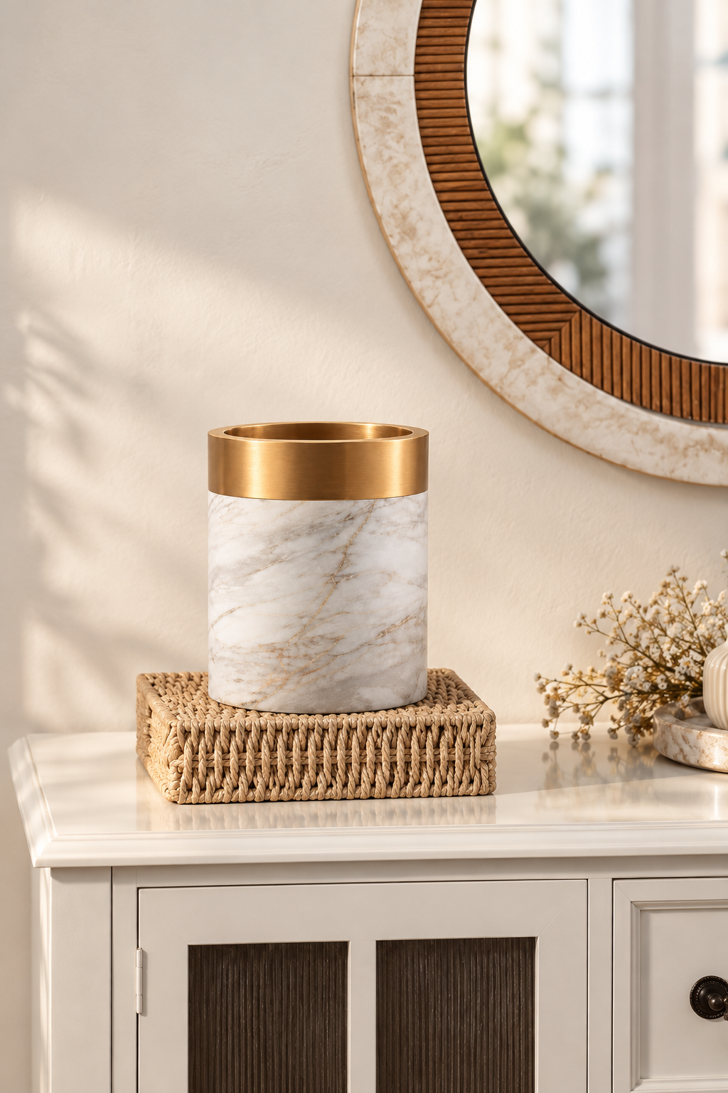Marble & Gold Decorative Holder