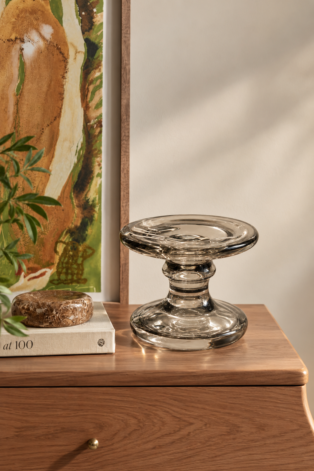 Crystal Pedestal Candle Holder - Small