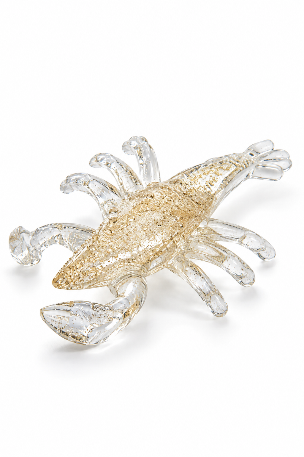 Regal Golden Lobster Sculpture