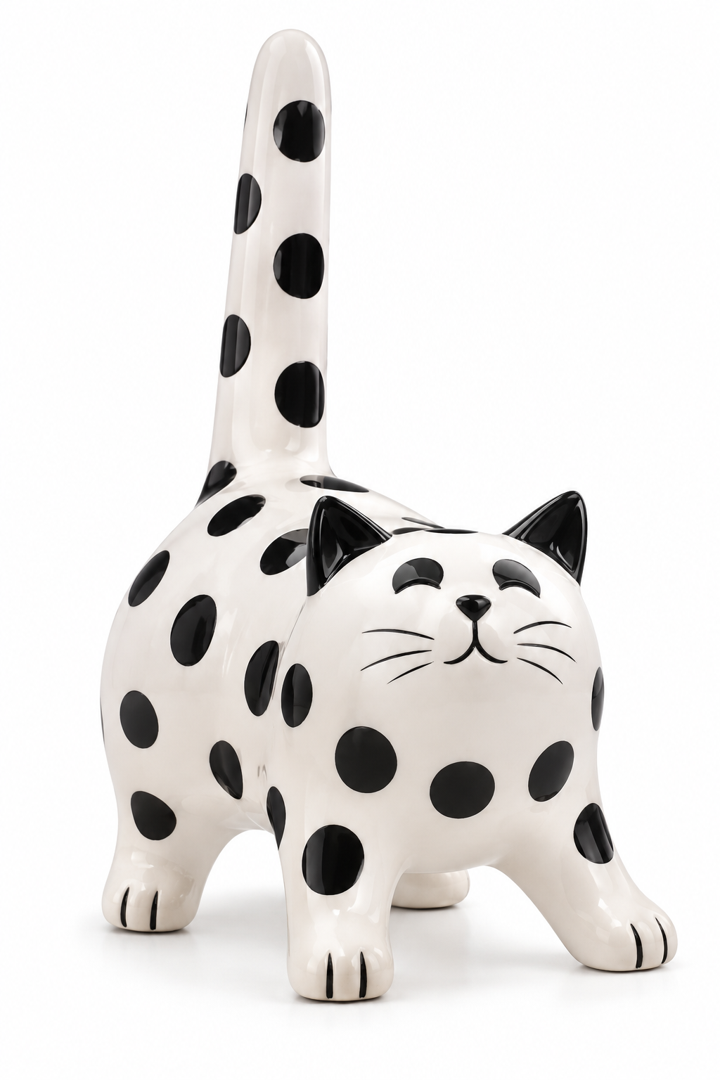 Spotted Cat Decorative Sculpture