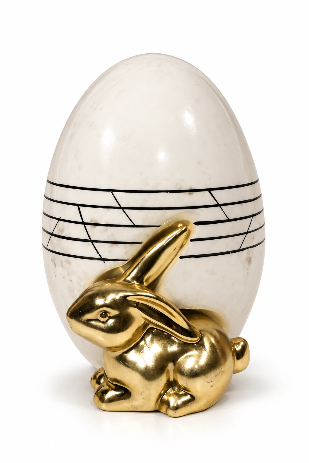 Golden Rabbit Sculptural Vase