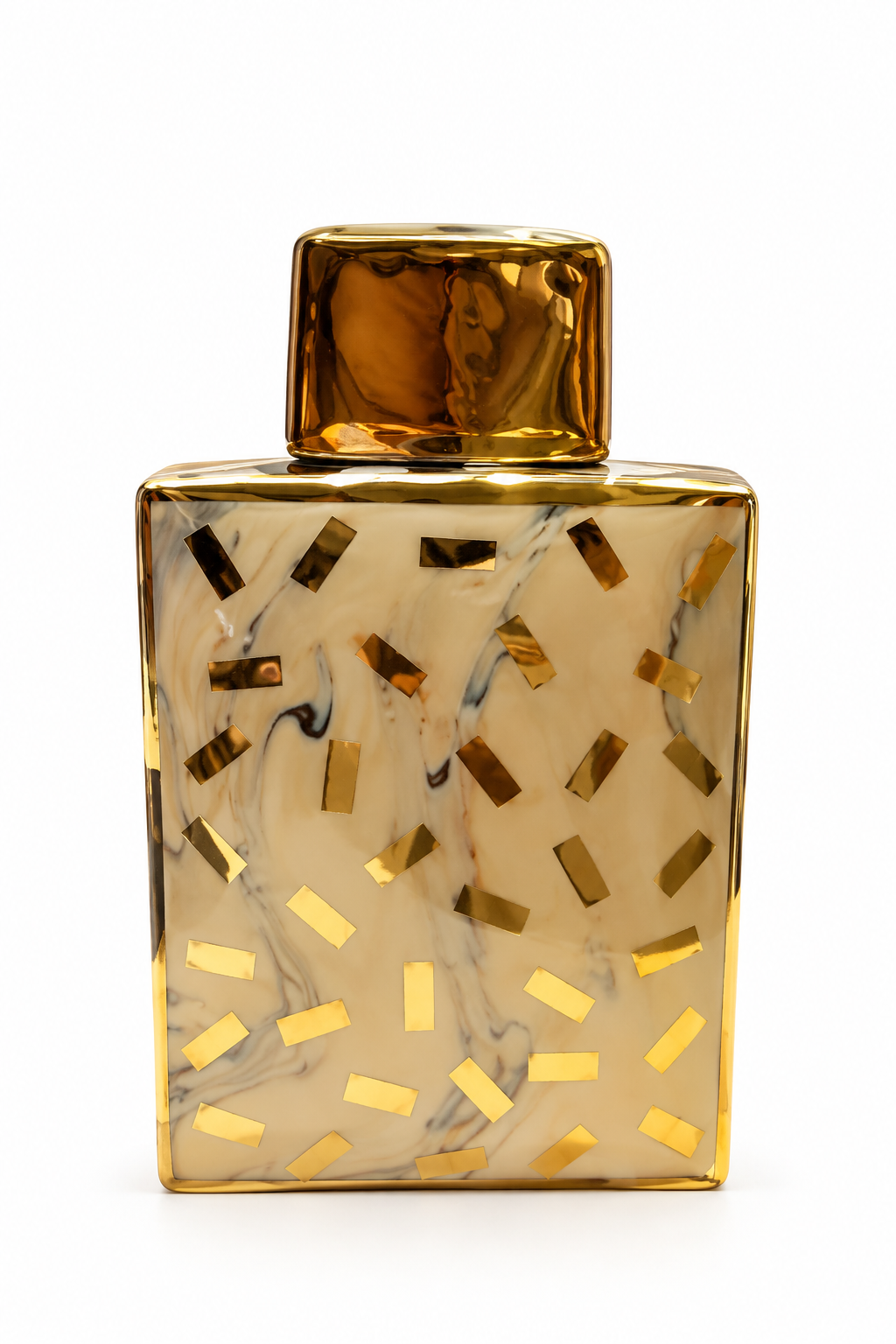 Golden Mosaic Decorative Bottle