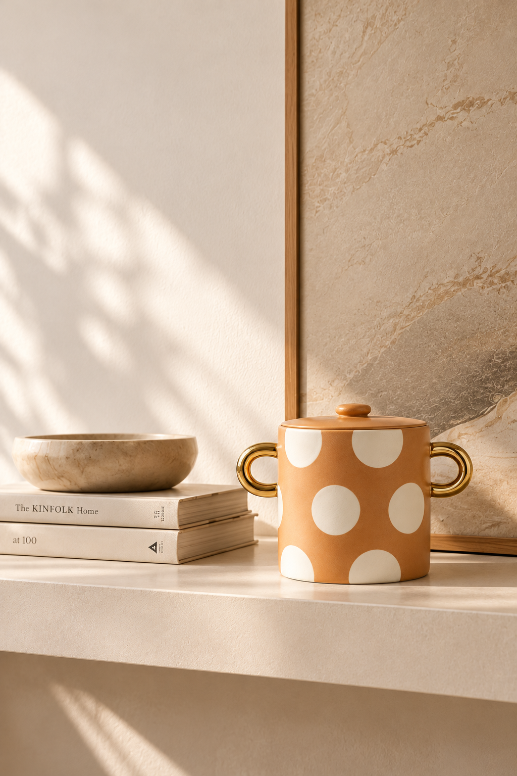 Polka Dot Handle Vase