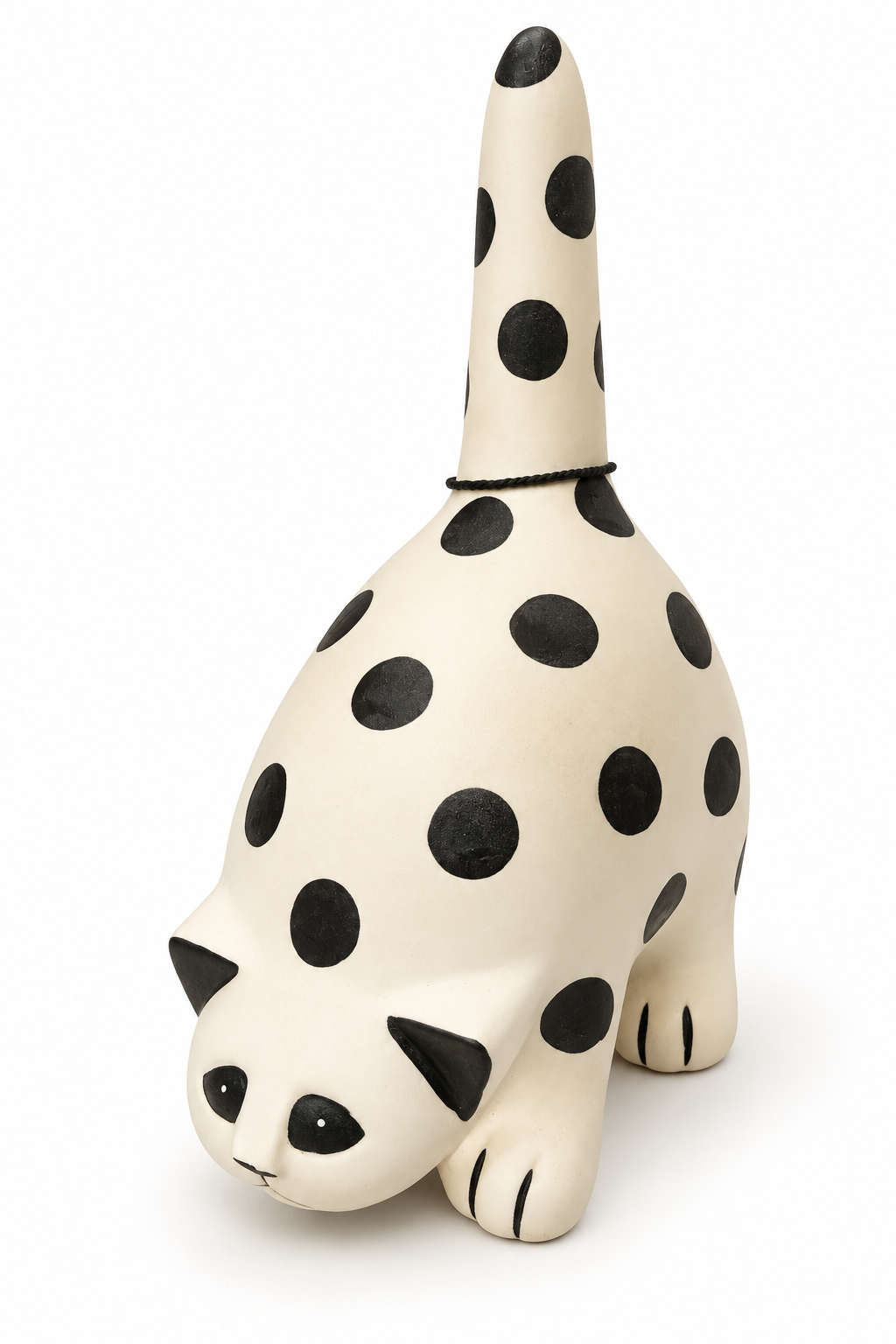 Polka Dot Cat Sculpture-B