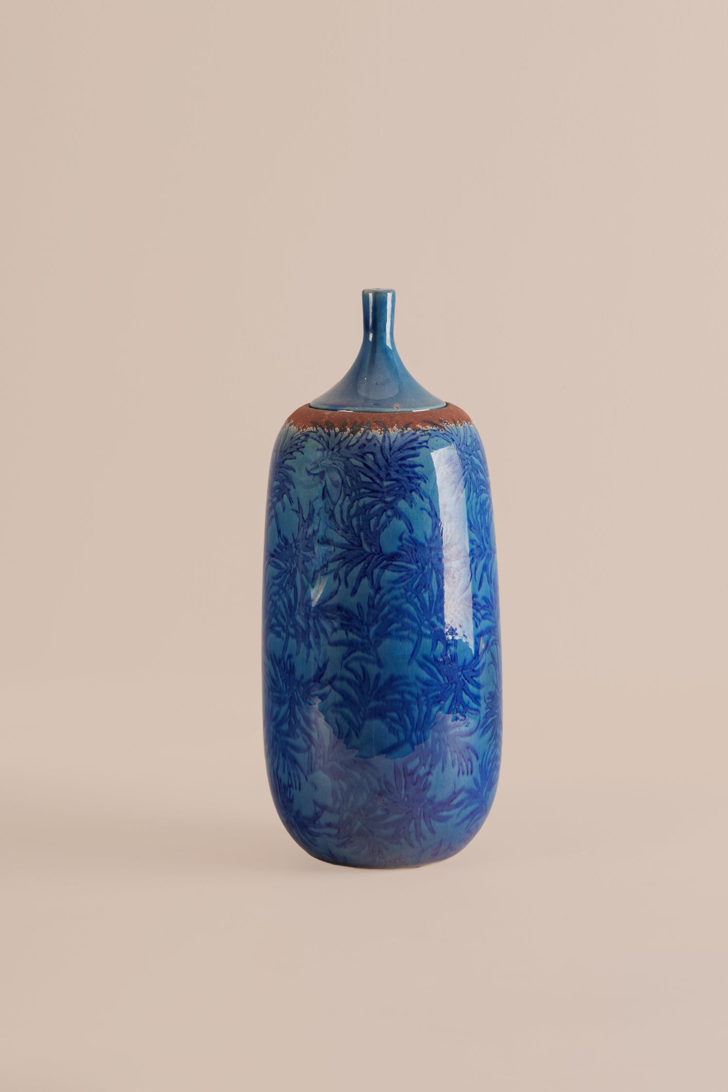 Cerula Blue Decor Jar - L