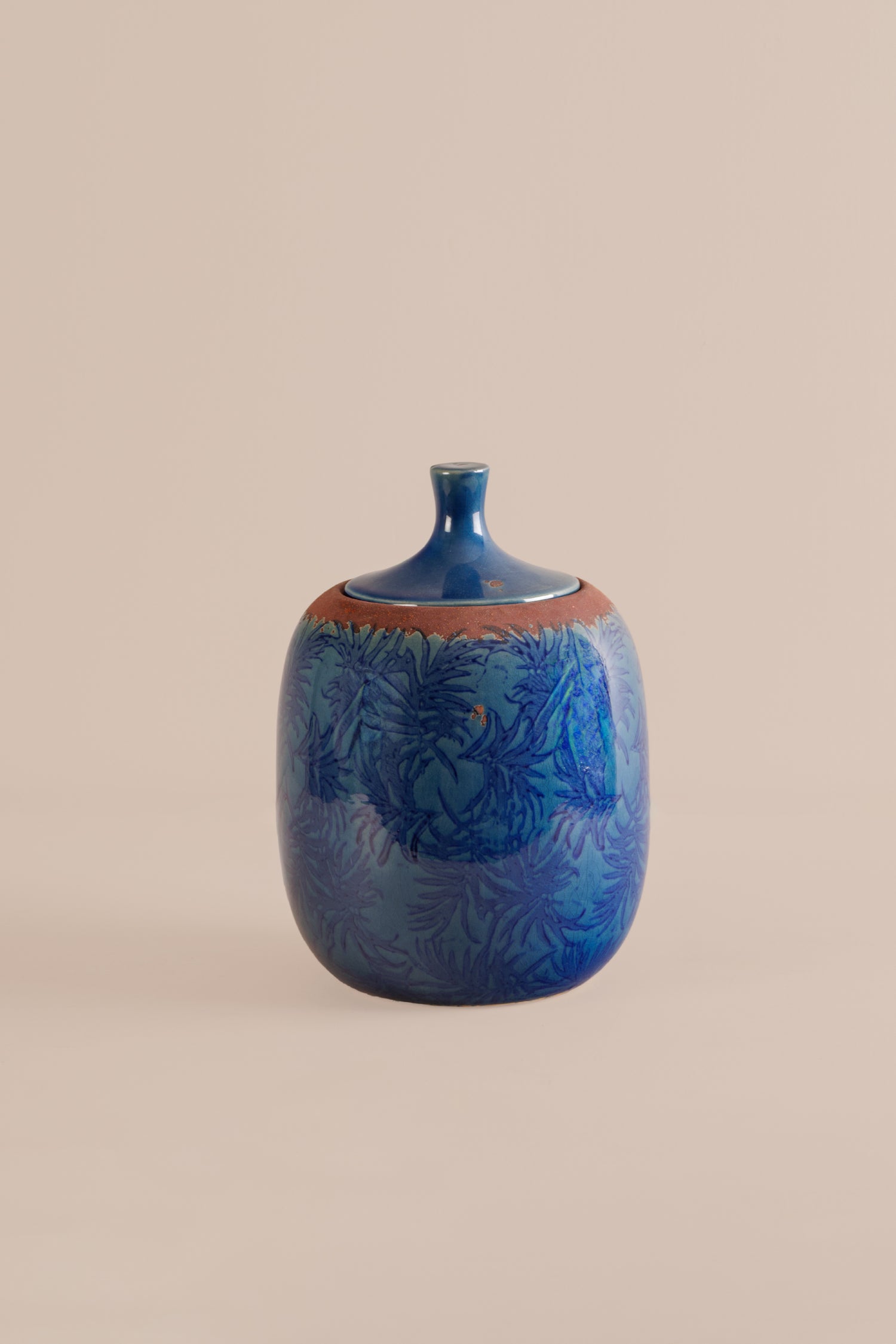 Cerula Blue Decor Jar - M