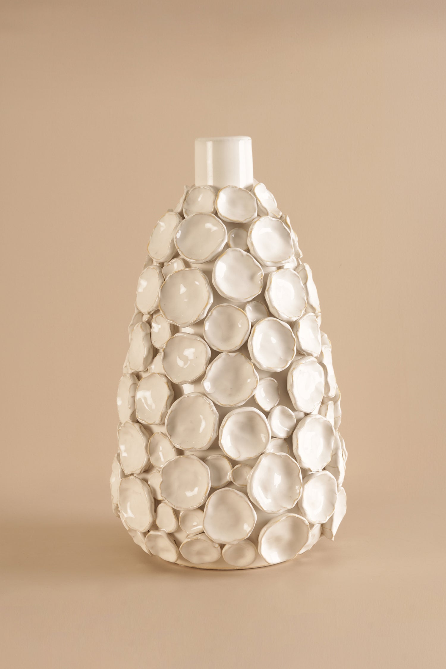 Punto White Vase - L