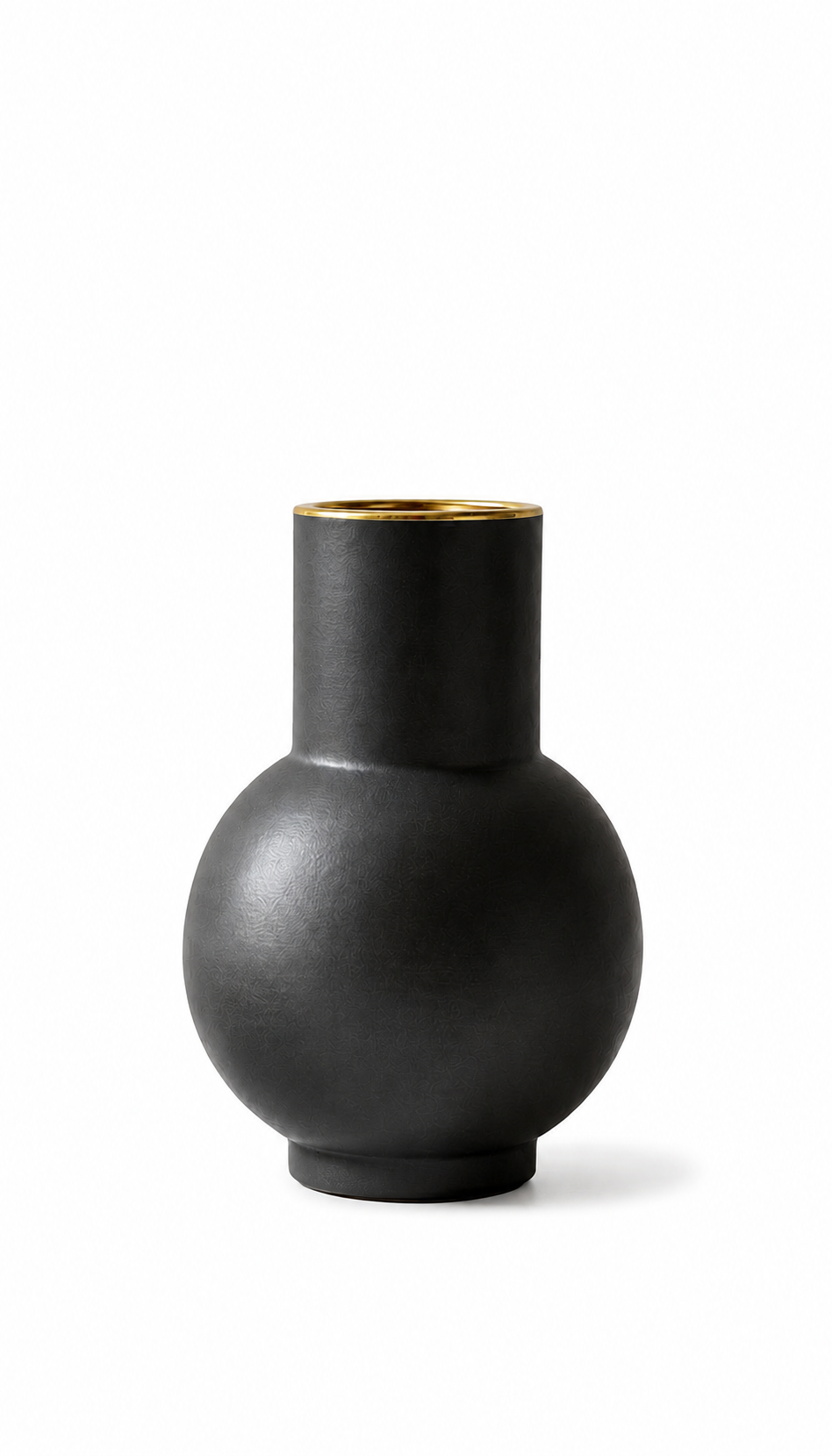 Noir Orb Ceramic Vase