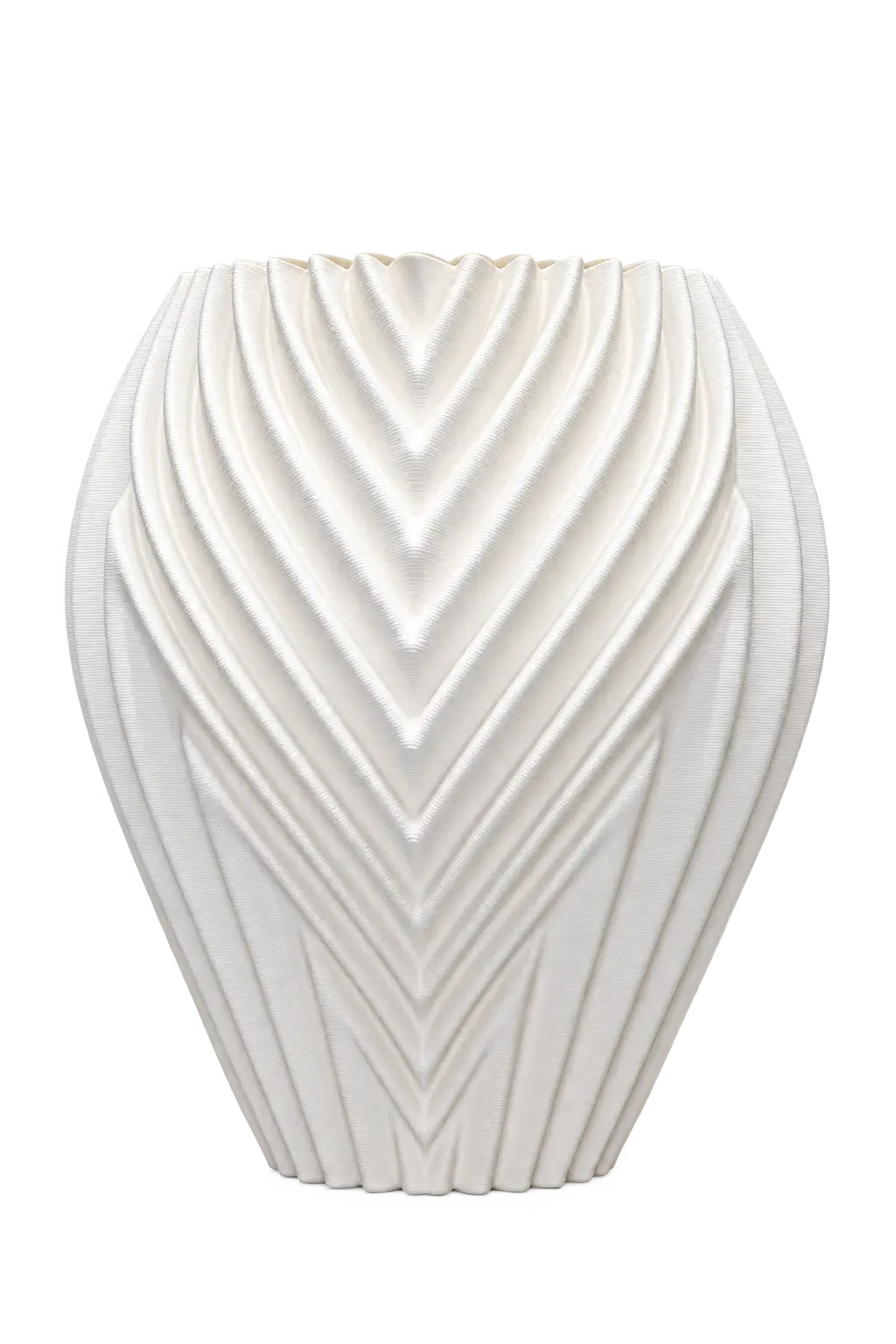 Aurora Pleated Ceramic Vase