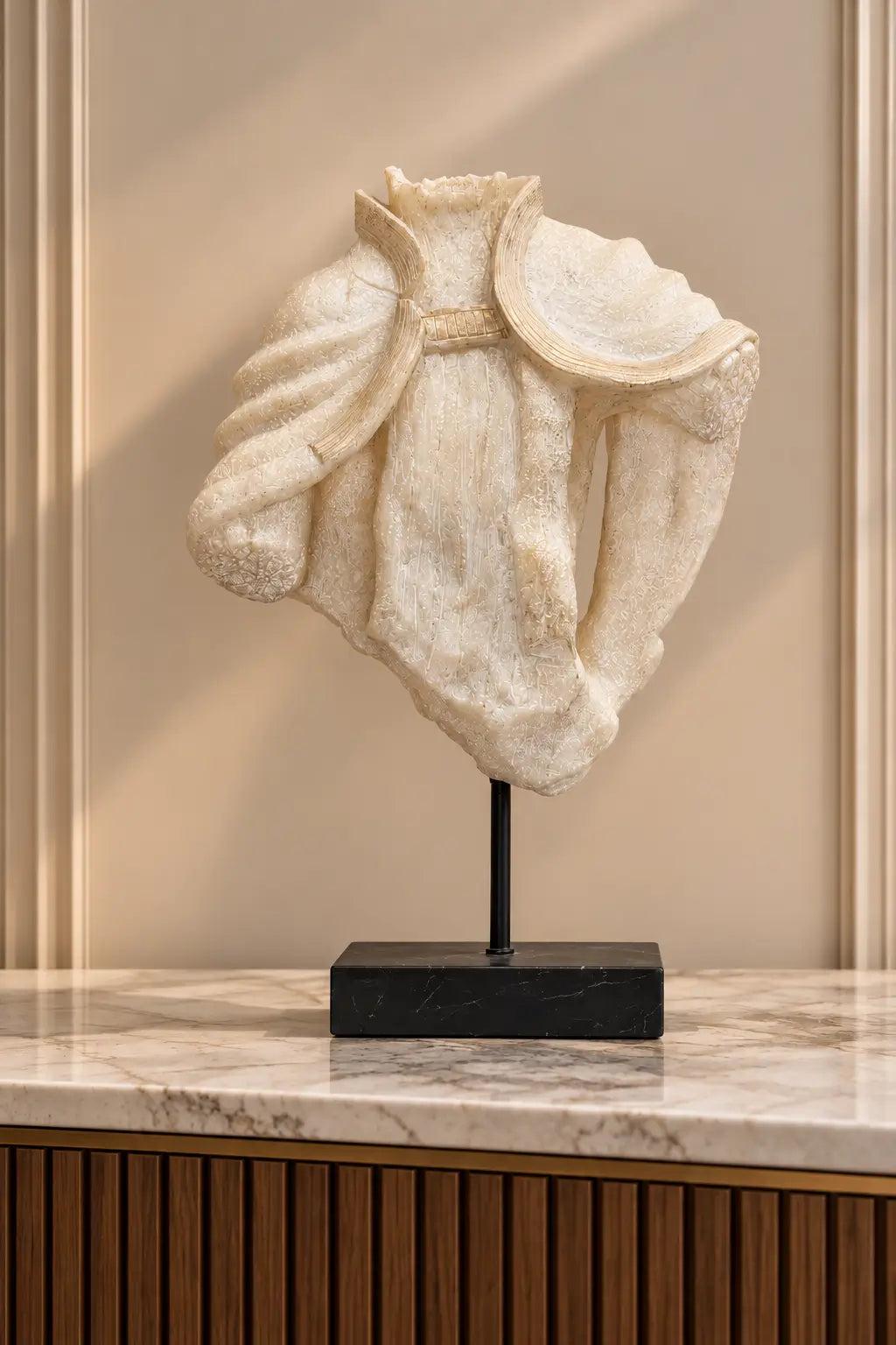 Pearl Cascade Abstract Sculpture