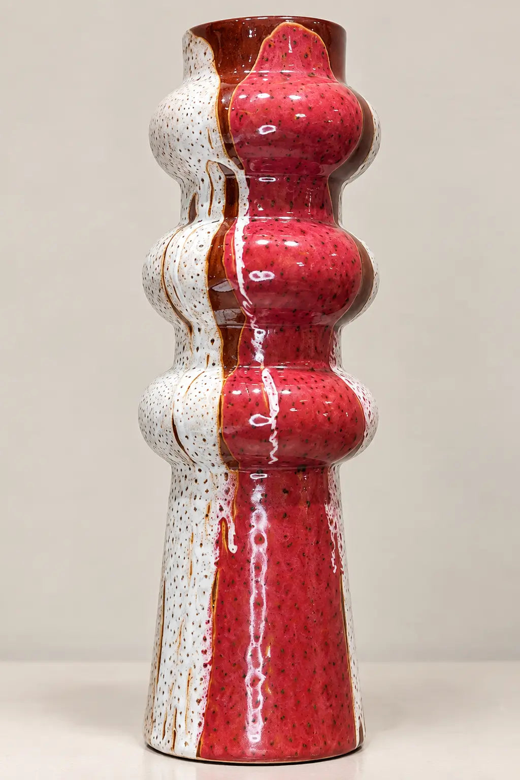 Rosé Bubble Ceramic Vase - L