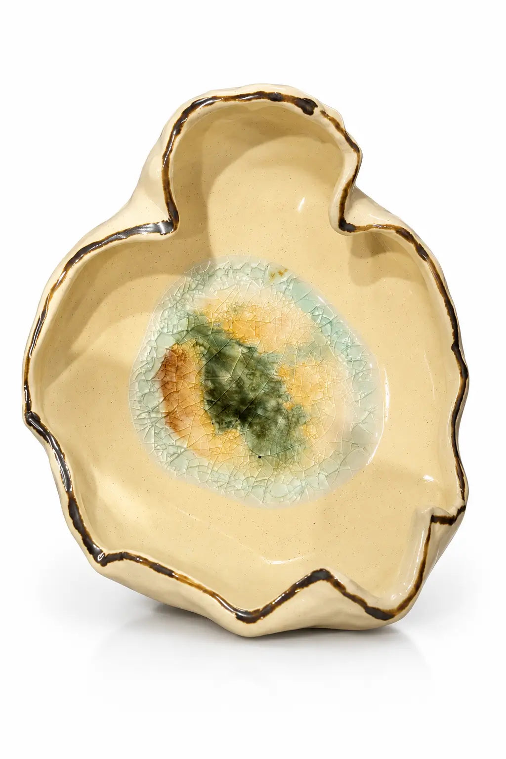 Organic Bloom Ceramic Decorative Bowl