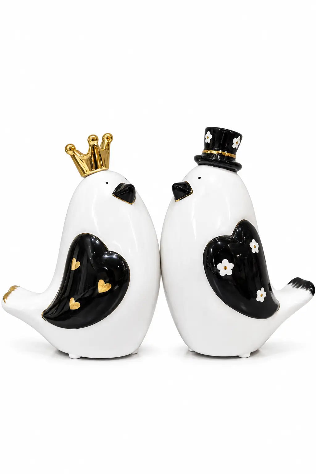 Regal Lovebirds Decorative Sculpture