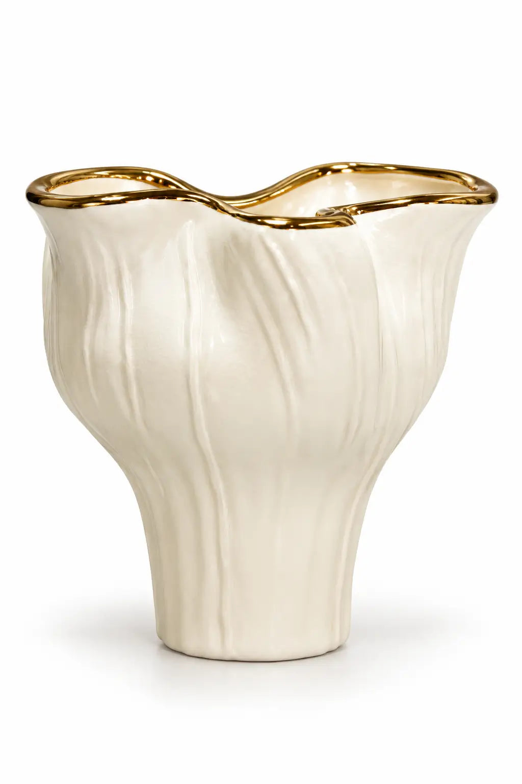 Aurelia Petal Ceramic Vase