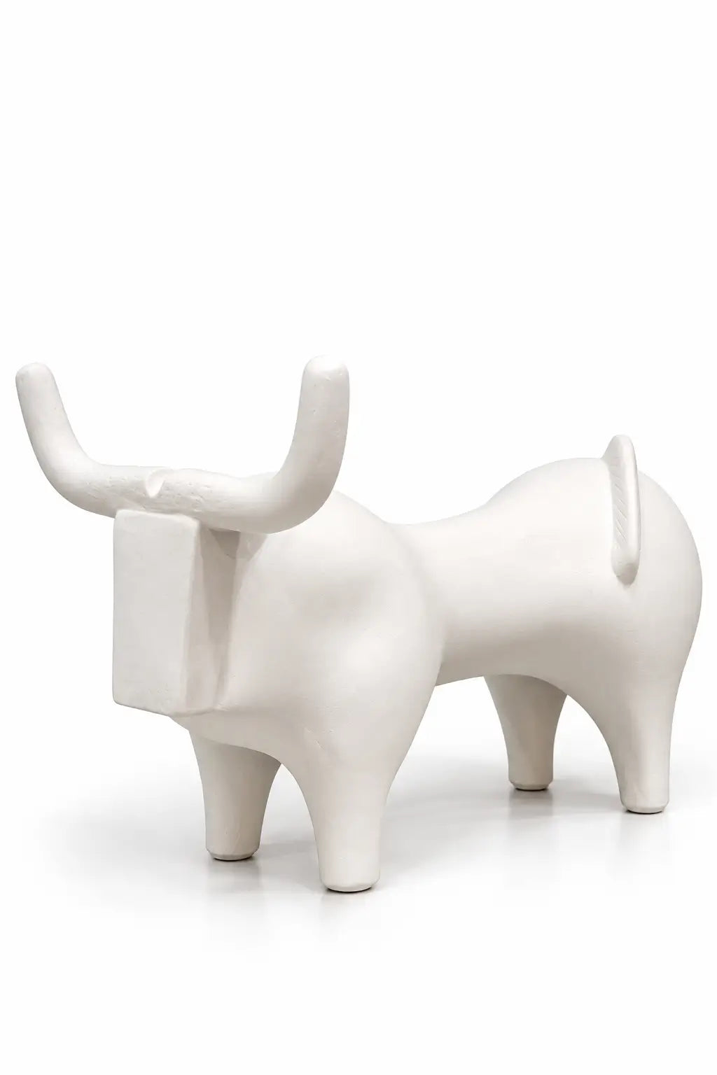 Modern Abstract Bull Sculpture