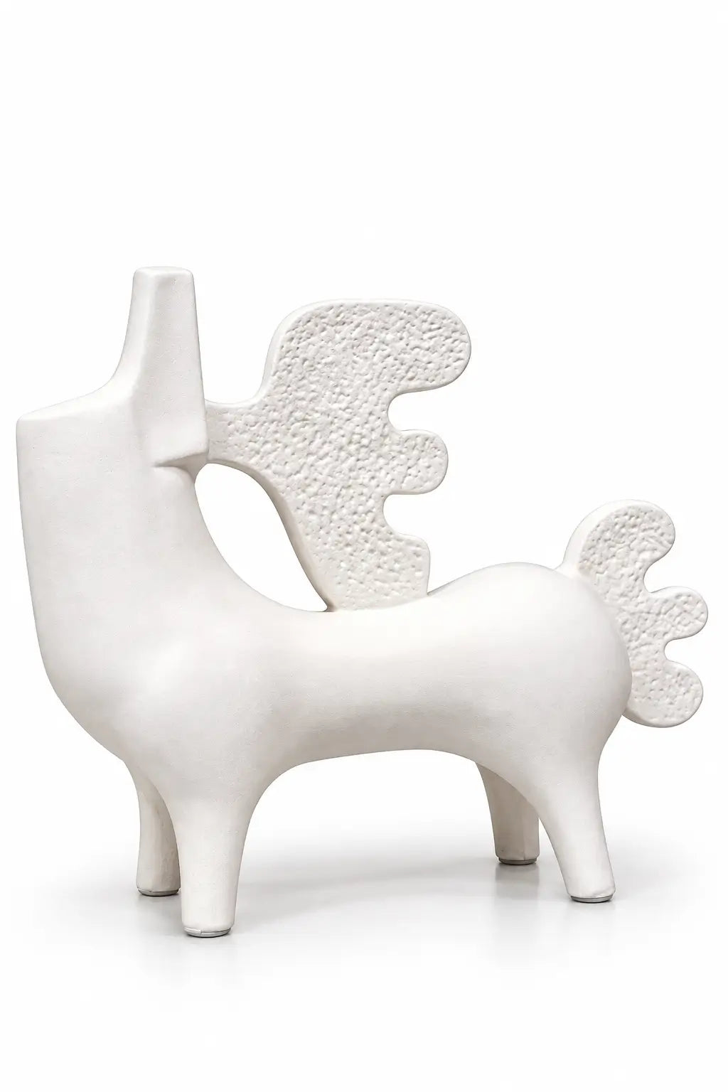 Abstract Winged Horse Sculpture