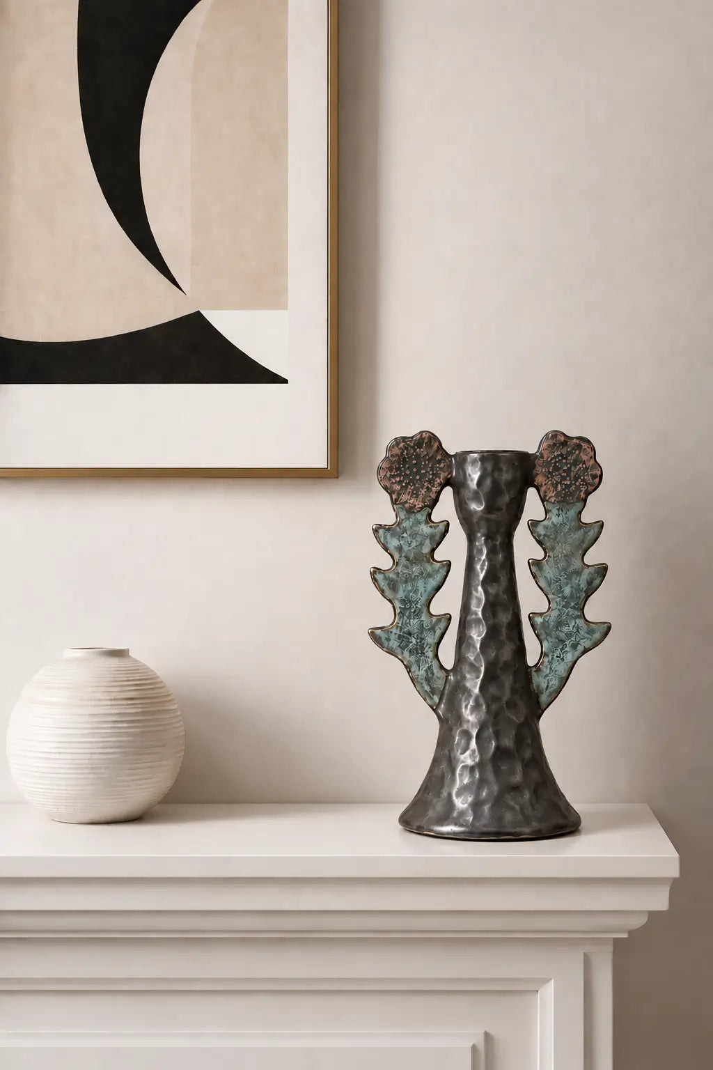Botanical Bloom Metal Sculpture