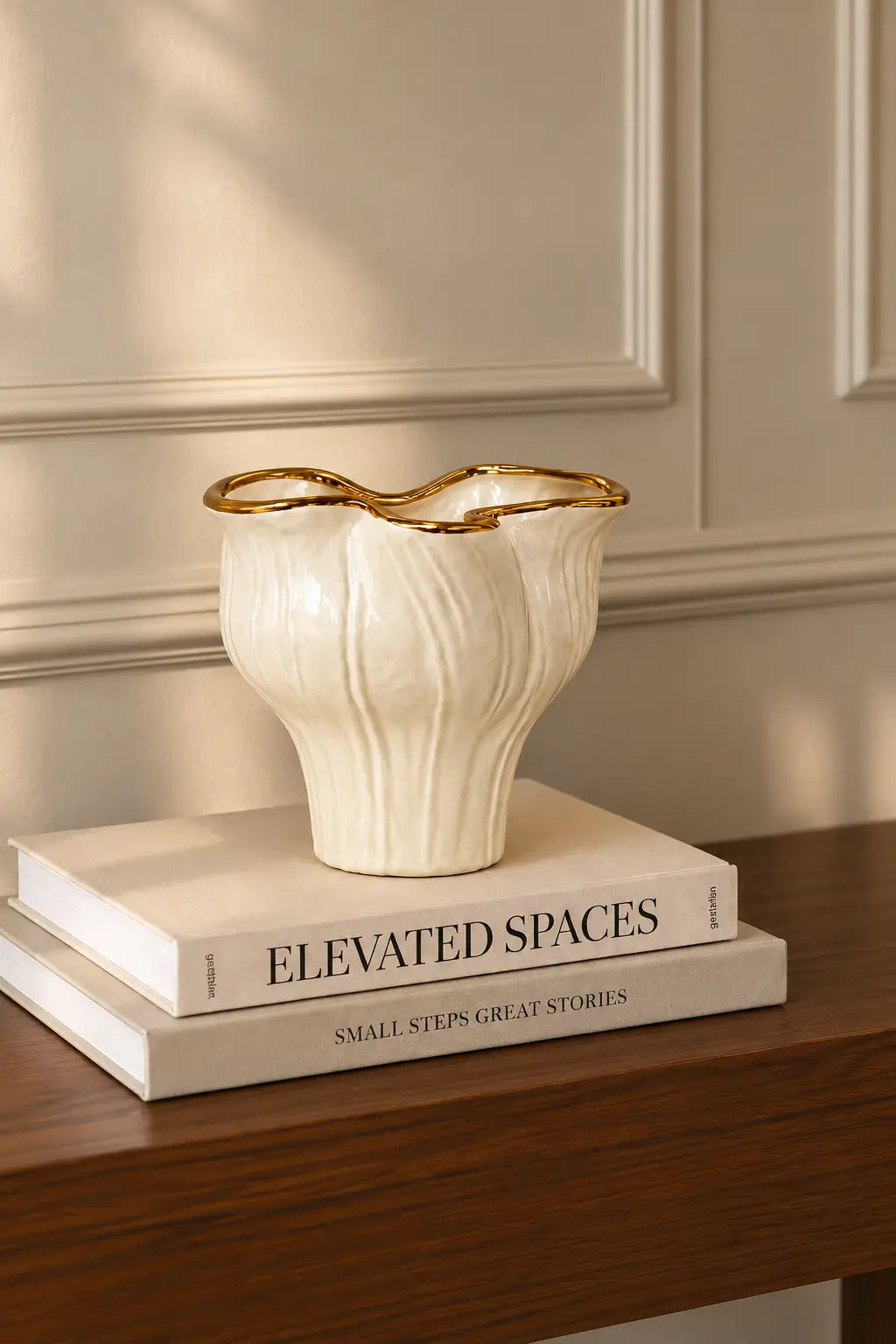 Aurelia Petal Ceramic Vase