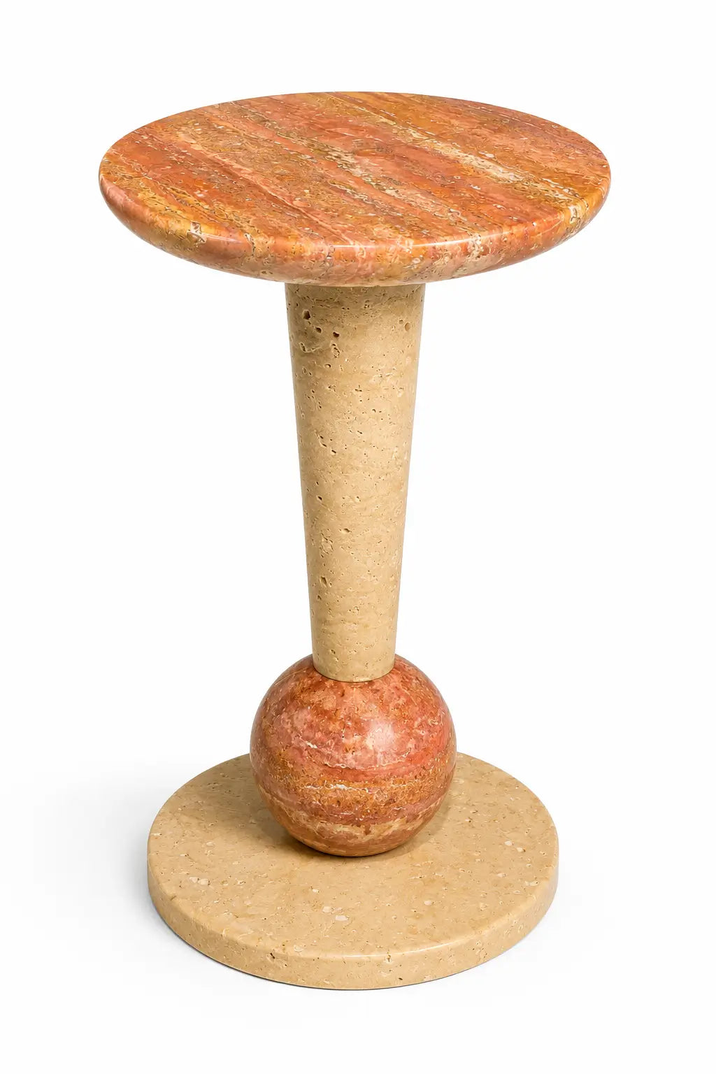 Terra Marble Pedestal Side Table