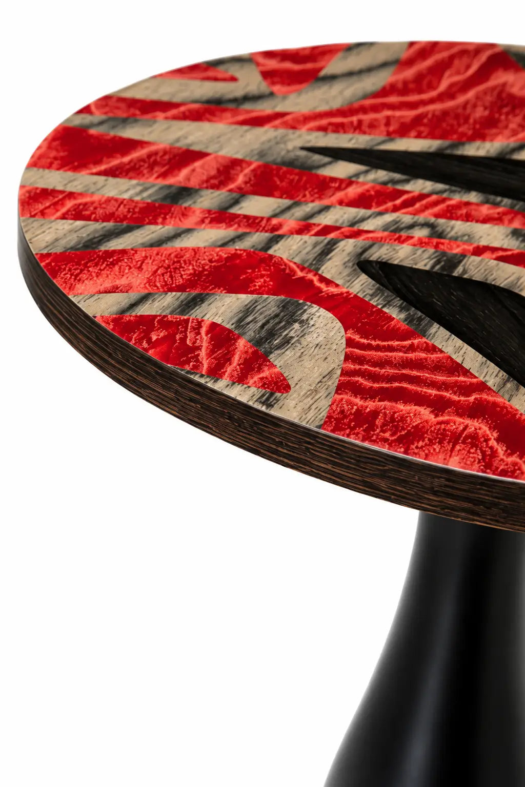 Crimson Artisan Accent Side Table