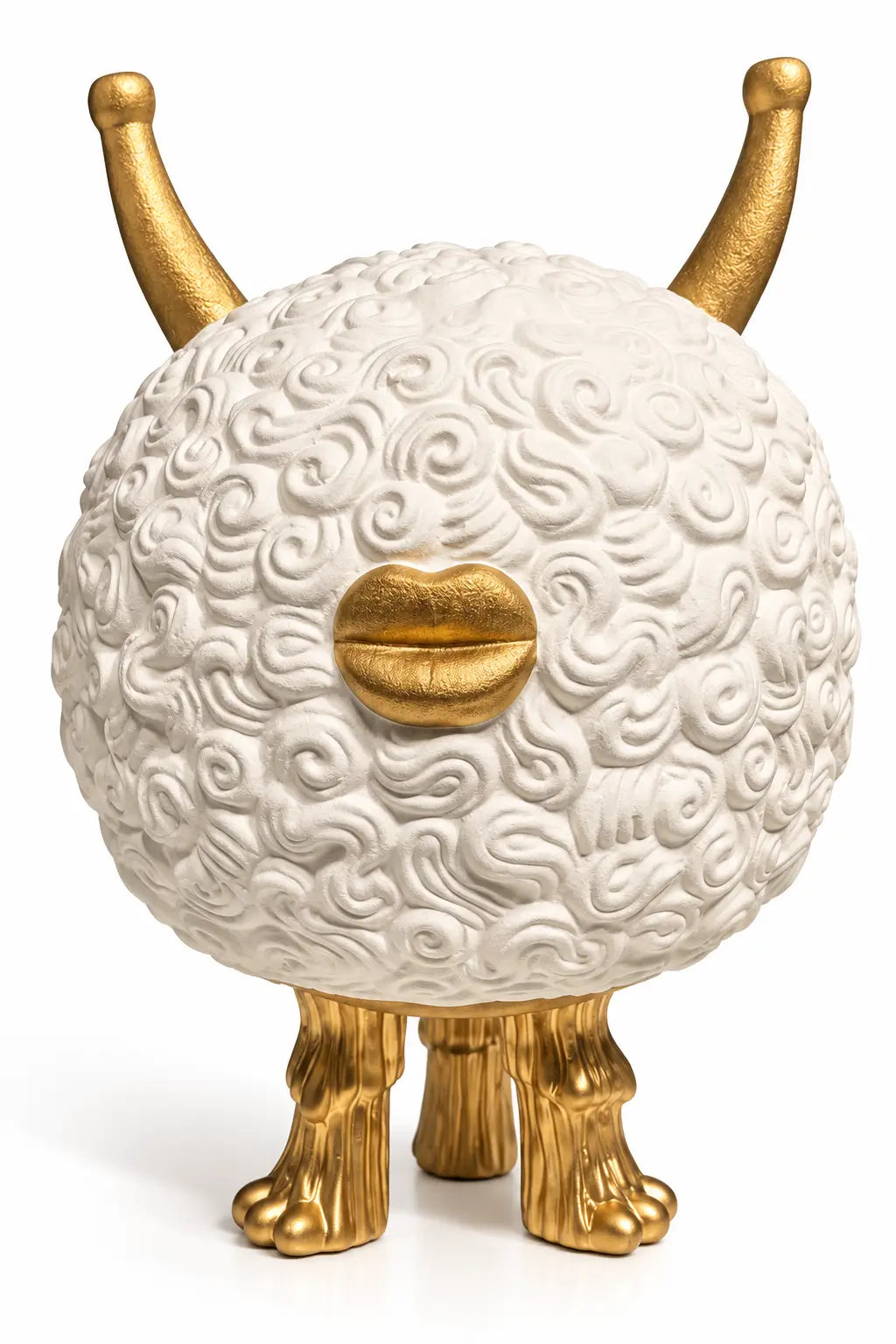 Celeste Gold Horn Decorative Sculpture