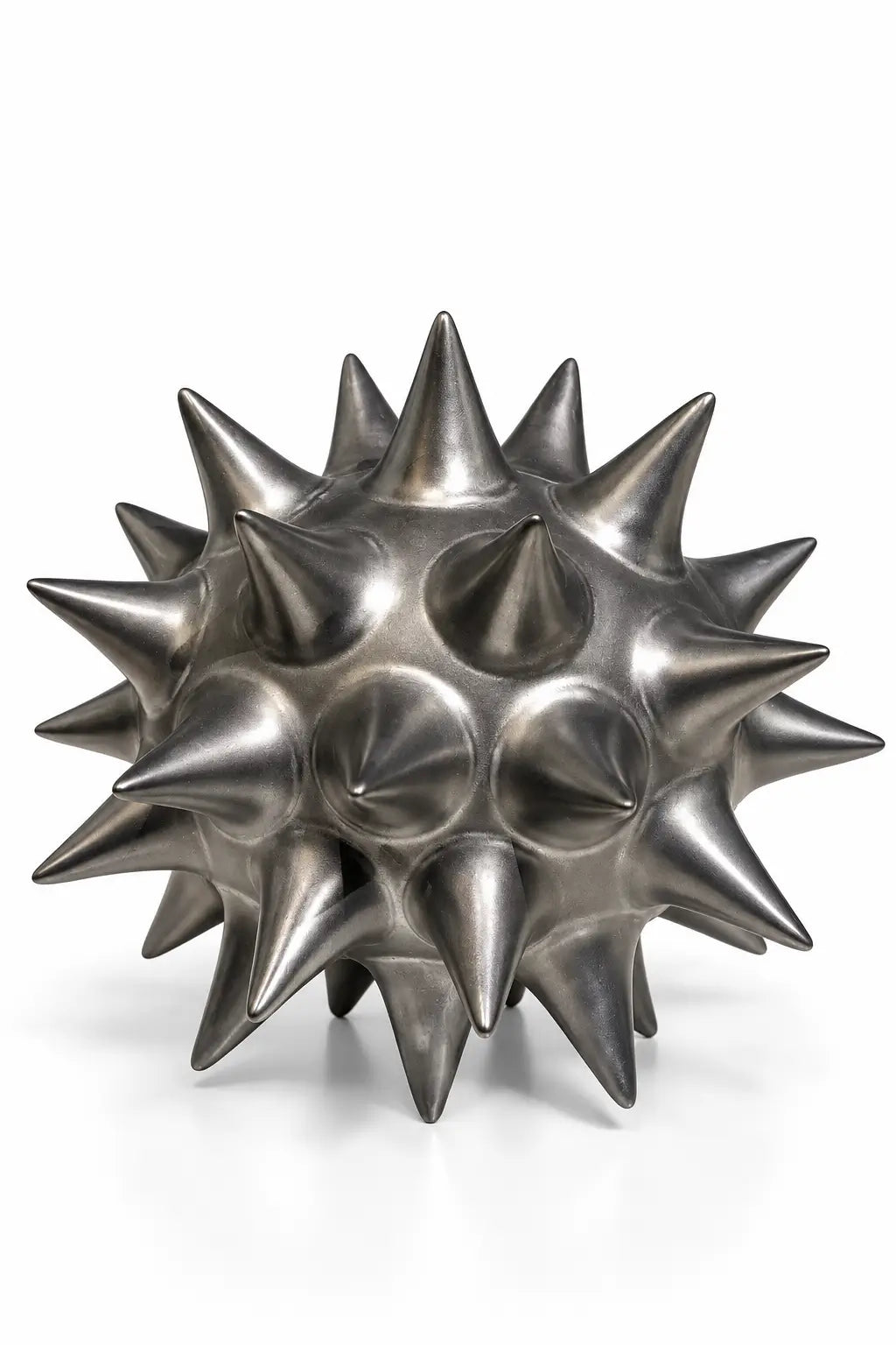 Obsidian Spike Orb Sculpture