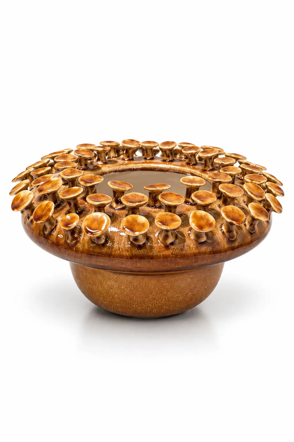 Golden Bloom Sculptural Centerpiece Bowl