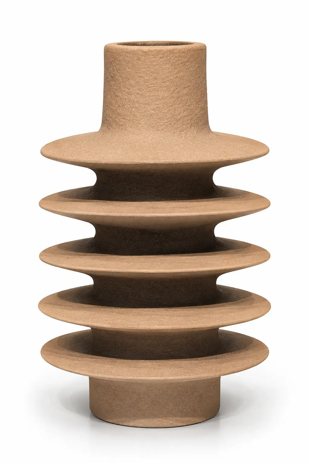 Sandstone Horizon Sculptural Vase