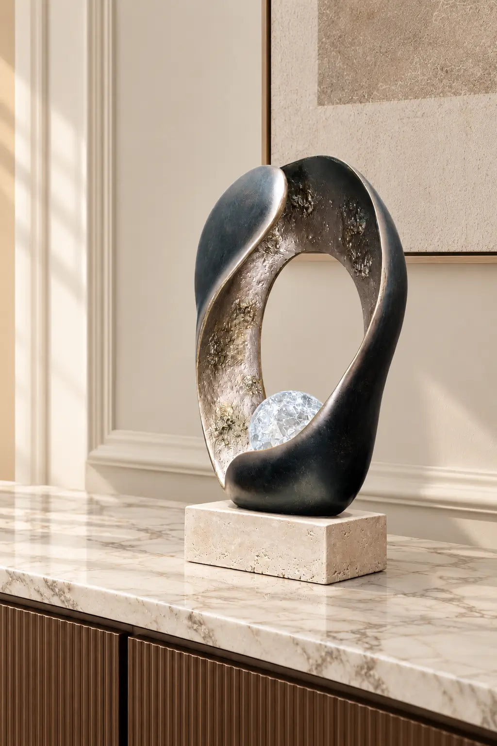 Eclipse Aura Abstract Sculpture