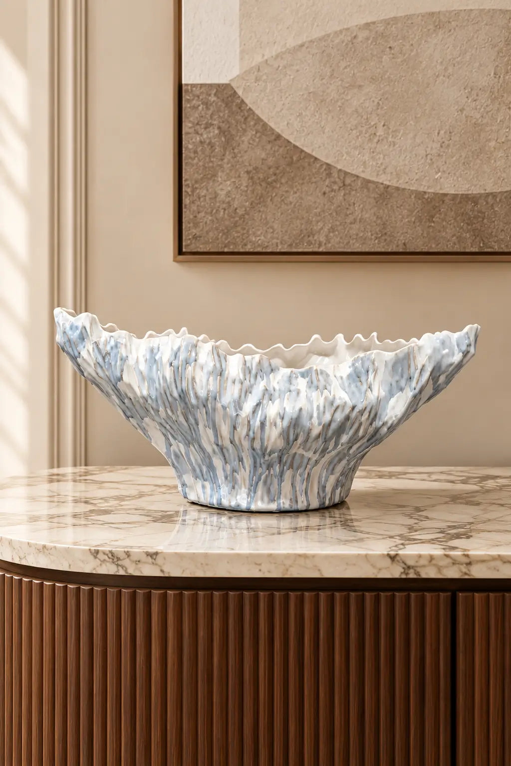 Glacial Cascade Decorative Bowl