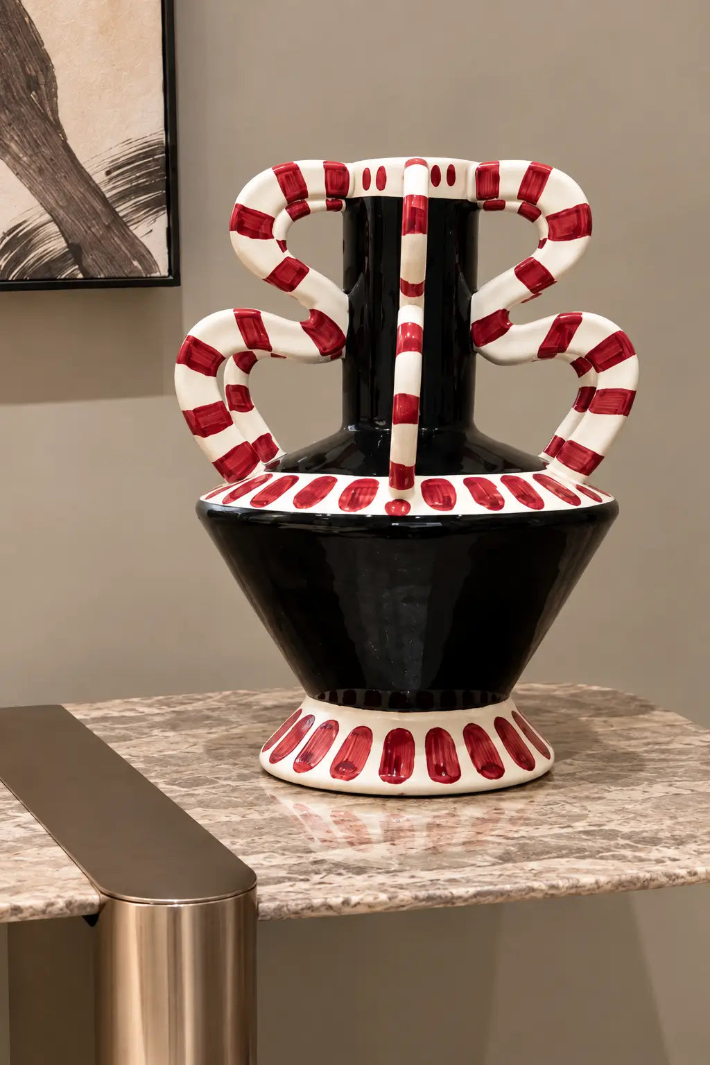 Aegean Artisan Decorative Vase