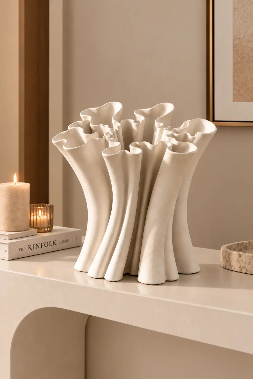 Coral Bloom Sculptural Vase