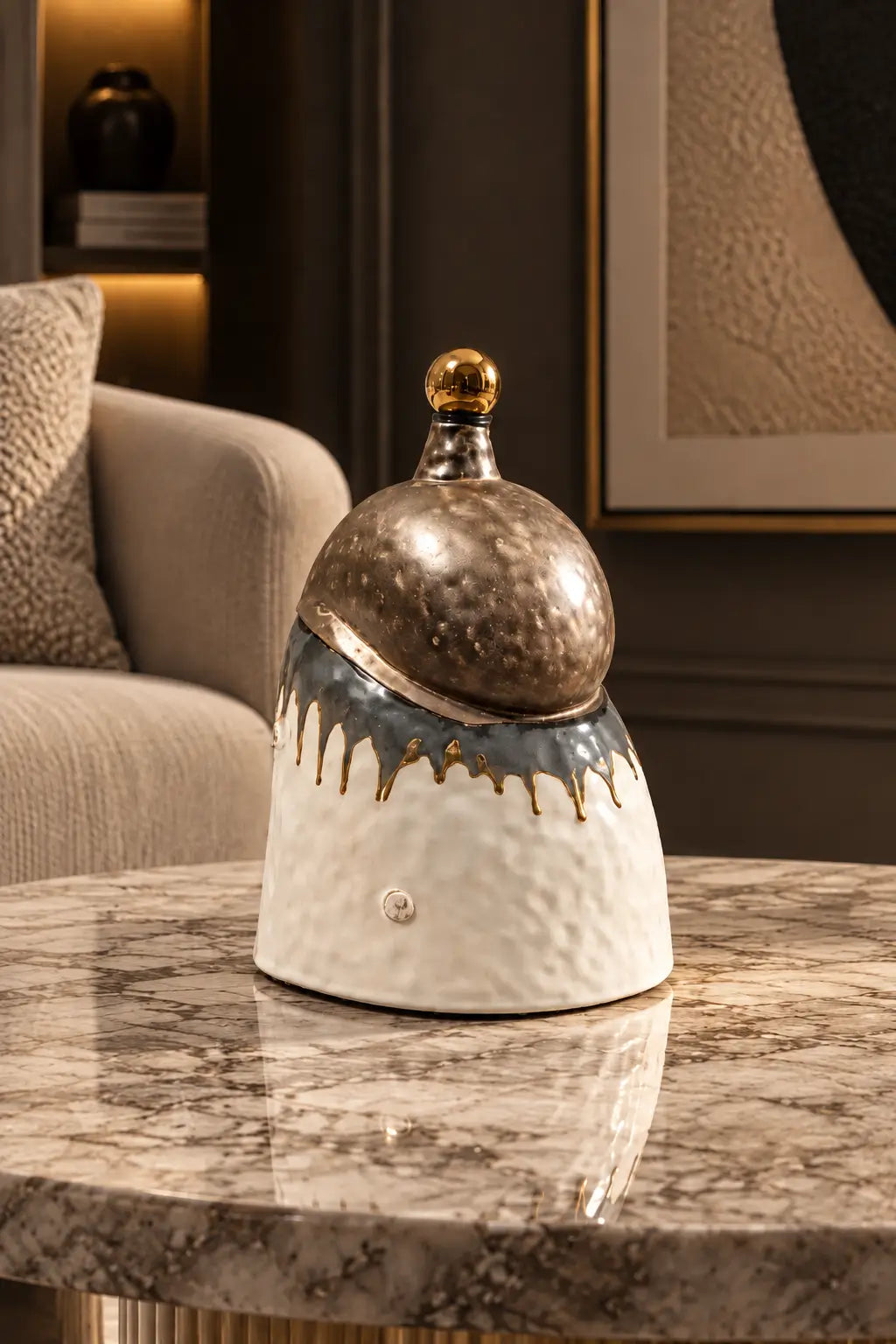 Celestial Eclipse Decorative Sculpture