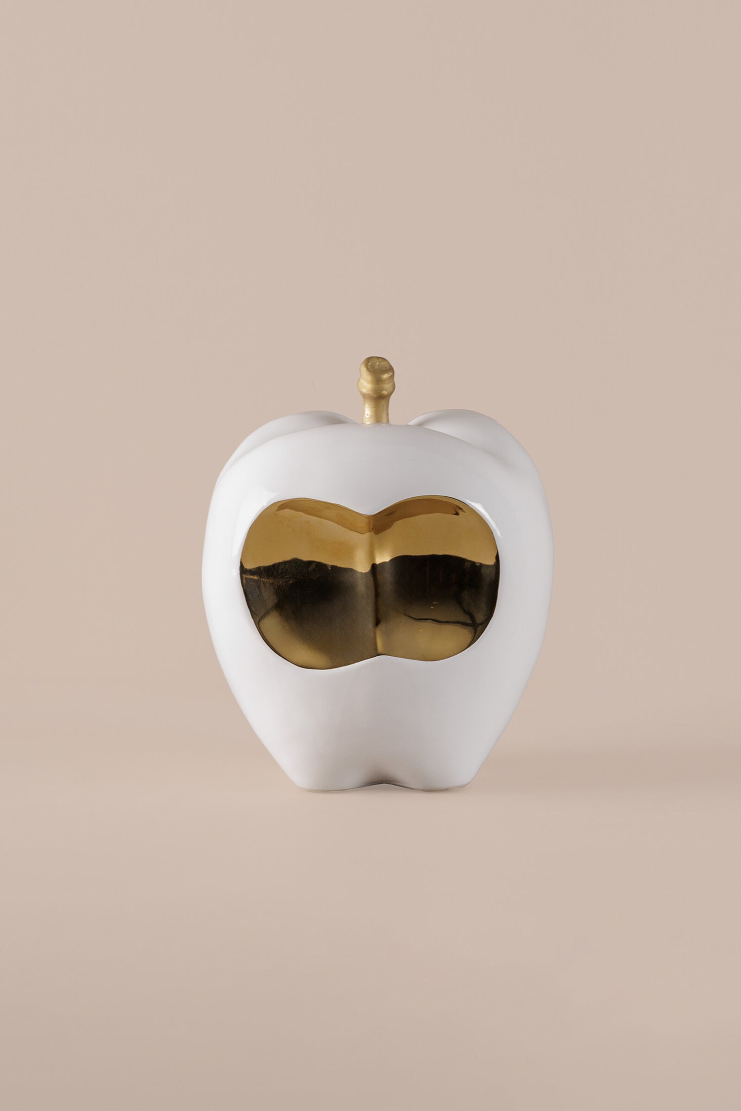 Chrysostom White Apple Sculpture - A